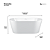 Banheira Gamboa 3  Glossy White - IM1034GW - Imagem 3