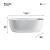 Banheira Garopaba Glossy White - IM1025GW - Imagem 3