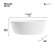 Banheira Itajaí 2  Glossy White - IM1032GW - Imagem 3