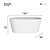 Banheira Gamboa Matt White - IM1007MW - Imagem 3