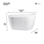 Banheira Embau Glossy White - IM1023GW - Imagem 3