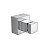 Acab P/Reg 11/4E11/2 Gd Cubo-Cr - 4900.C86.GD - Imagem 1