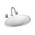 Cuba Sobrepor Univ Oval 440X310Mm-Branco - L.65.17 - Imagem 3