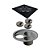 Elleve - Grelha P/ Caixa Sifonada Quadrada 150Mm Black Matte - 4026 - Imagem 1