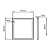 Elleve - Porta Grelha Quadrado 150Mm Black Matte - 4188 - Imagem 3