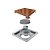 Elleve - Square Tampa Red Gold 15X15Cm - 4245 - Imagem 1