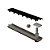 Elleve - Ralo Linear Versatile Tampa Black Matte 50Cm - 4254 - Imagem 1