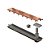 Elleve - Ralo Linear Versatile Tampa Red Gold 50Cm - 4255 - Imagem 1