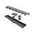 Elleve - Ralo Linear Versatile 50Cm Saida Central Inox Escovado - 8924 - Imagem 1