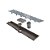 Elleve - Ralo Linear Versatile 50Cm Saida Central Oculto - 8923 - Imagem 1