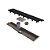 Elleve - Ralo Linear Versatile 50Cm Saida Central Inox Grafite - 8929 - Imagem 1