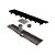 Elleve - Ralo Linear Versatile 50Cm Saida Central Inox Black Matte - 8930 - Imagem 1