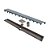 Elleve - Ralo Linear Versatile 75Cm Saida Central Inox Escovado - 8932 - Imagem 1