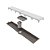 Novii - Ralo Linear Pvc Sifonado 50Cm Saida Central Tampa Abs Branco - 8889 - Imagem 2