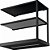 Prateleira 60Cm Para Coifa Modular Black Matte - 18781 - Imagem 1