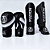 Kit Muay Thai e Kickboxing Fuzyon Black: Luva Colors + Caneleira 30mm - Imagem 1