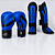 Kit Muay Thai e Kickboxing Fuzyon Blue: Luva Colors + Caneleira 30mm - Imagem 1