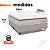 Cama Box Colchão Casal Molas Ensacadas City Pillow Top 138x188x61cm Branco / Bege Hellen - Suporta Até 110kg Por Pessoa - Imagem 6