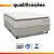 Cama Box Colchão Casal Molas Ensacadas City Pillow Top 138x188x61cm Branco / Bege Hellen - Suporta Até 110kg Por Pessoa - Imagem 4