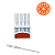 Agulha Reta Industrial Cabo Fino - DBx1 - Pacote com 10 Agulhas - ORANGE - Imagem 1