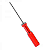 Chave Allen 1.5mm Cabo Vermelho para Trocar Agulha na Galoneira e Overlock - Imagem 1