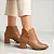 Bota Cano Curto Modare 7078.101 Caramelo Salto Bloco - Imagem 3