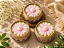 Kit com 3 Velas em Lata Decorativa com molde - Imagem 1