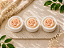 Kit com 3 Velas em Pote de Gesso e Molde Decorativo - Imagem 1