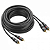 Cabo RCA automotivo 4mm c/terra 5m - Imagem 1