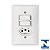 Conjunto c/2 interruptor + 1 tomada - 10a - FLP - Imagem 1