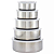 Kit 5 tigelas em inox com tampa - Gadan - Imagem 2