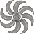 Helice Ventilador 8 Pas 50cm Prata Mondial - Imagem 1