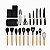 Utensílios de Cozinha Preto 19 Peças - Imagem 5