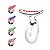 Massageador Branco Led Lift - Imagem 1