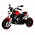 Mini Triciclo Moto Elétrica Vermelho Recarregável Farol Led - Imagem 1
