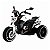 Mini Triciclo Moto Elétrica Branco Recarregável com Farol Led - Imagem 1