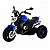 Mini Triciclo Moto Elétrica Azul Recarregável com Farol Led - Imagem 1