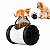 Dispensador de Ração Pets Preto Interativo para Cães e Gatos - Imagem 1
