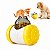 Dispensador de Ração Pets Amarelo Interativo para Cães Gatos - Imagem 1