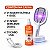 Kit Raquete Elétrica Recarregável Luz UV + Repelente 200ml - Imagem 5