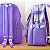 Conjunto Completo de Mochila e Acessório Lilás 05 Itens - Imagem 2