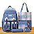 Conjunto Completo de Mochila e Acessório Azul 05 Itens - Imagem 4