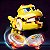 Brinquedo Beybleid Dinossauro Amarelo Lançador Gatilho - Imagem 2