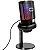 Microfone Gamer Preto com Suporte RGB Led 07 Cores Usb Pc - Imagem 5