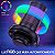Microfone Gamer Preto com Suporte RGB Led 07 Cores Usb Pc - Imagem 6
