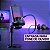 Microfone Gamer Preto com Suporte RGB Led 07 Cores Usb Pc - Imagem 4