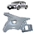 RETALHO LATERAL ESQUERDO TOYOTA COROLLA 2020 2021 2022 2023 2024 2025 2026 ORIGINAL 6160202660 - Imagem 1