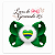 Laço Boutique Copa do Mundo Brasil Verde 10cm Bico de Pato Encapado Antiderrapante - Imagem 3