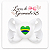 Laço da Copa Boutique Grande Branco 10cm Bico Encapado Antiderrapante - Imagem 3