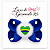 Laço da Copa Boutique Grande Azul Royal 10cm Bico Encapado Antiderrapante - Imagem 3